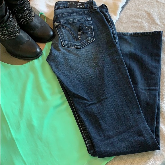 Vintage Y2K PRVCY Rhinestoned Jeans - Picture 2 of 5